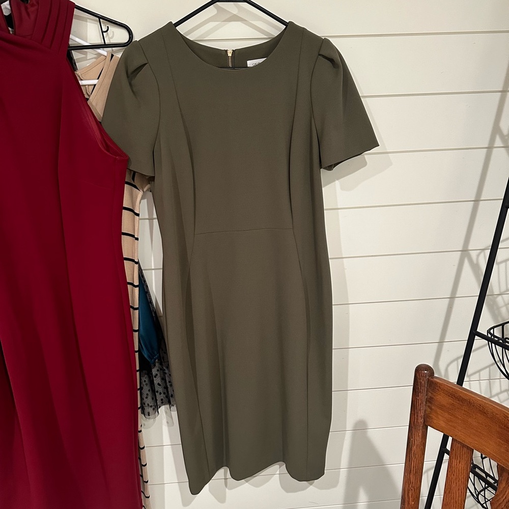 Olive green Dress